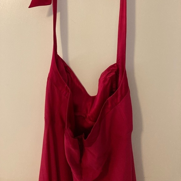 Donna Ricco New York - Pink Flowy Elegant Halter Dress - Size 14 - Picture 8 of 11